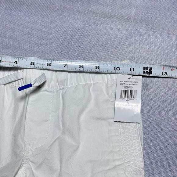 NEW Polo Ralph Lauren Pure White Spring IV Cotton Shorts Kids Boys Size 6 NWT - Picture 9 of 15
